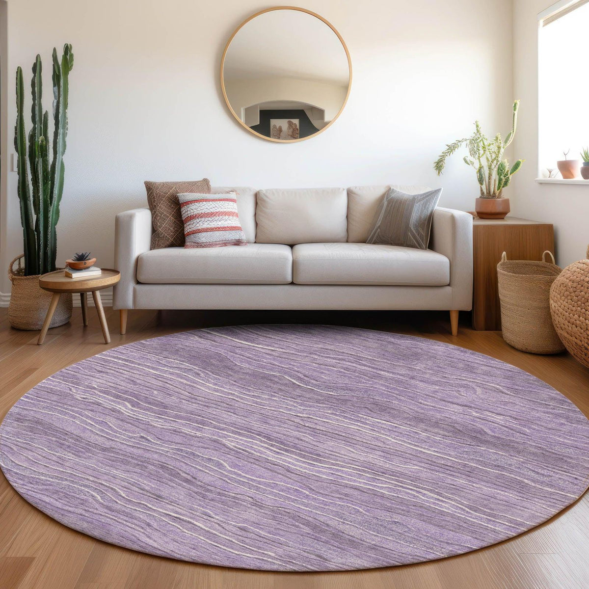Addison Rugs Faerain Purple Washable Indoor-Outdoor Rug