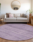 Faerain Purple Washable Indoor-Outdoor Rug