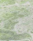 Faerara Green Washable Indoor-Outdoor Rug