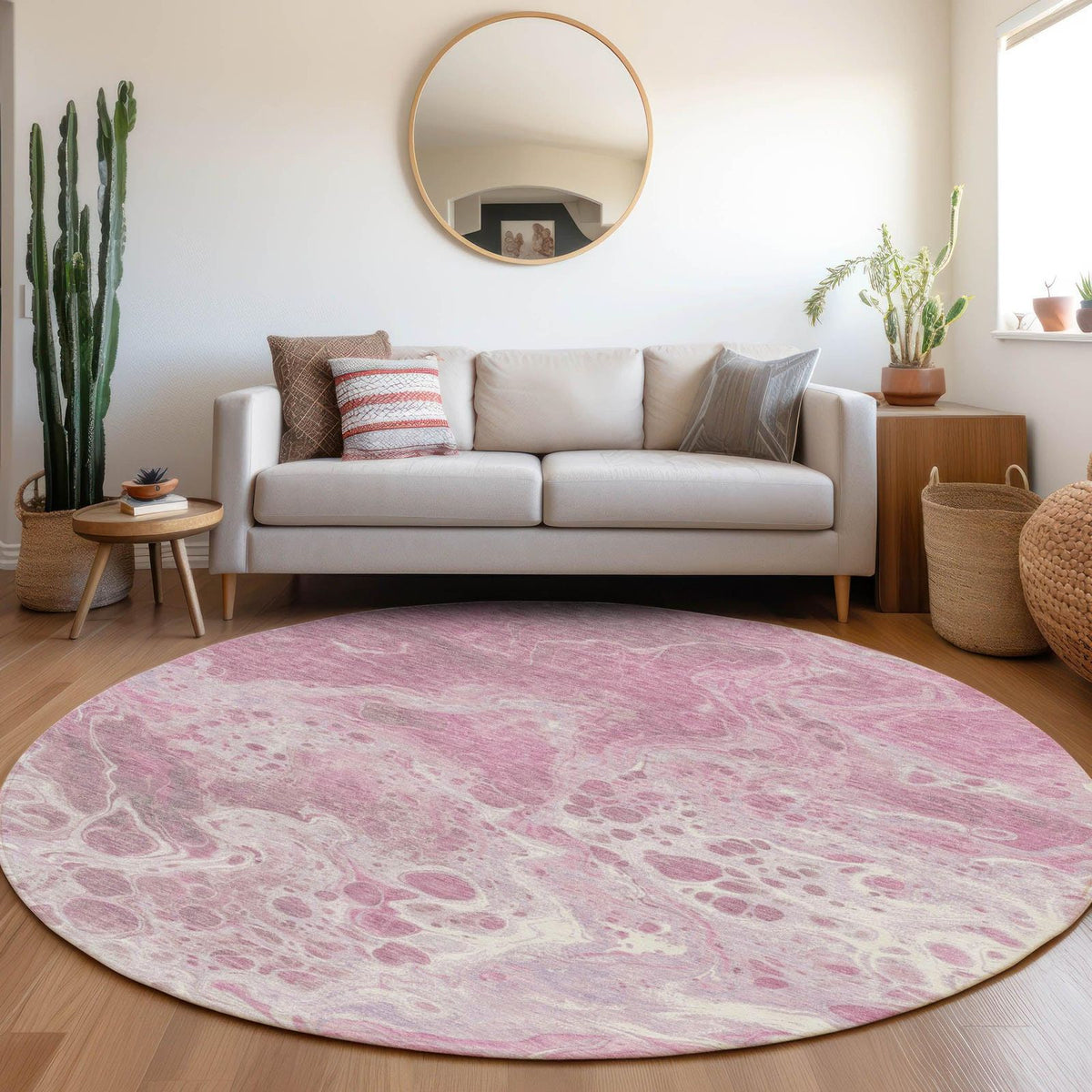 Addison Rugs Faerara Pink Washable Indoor-Outdoor Rug