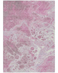 Faerara Pink Washable Indoor-Outdoor Rug