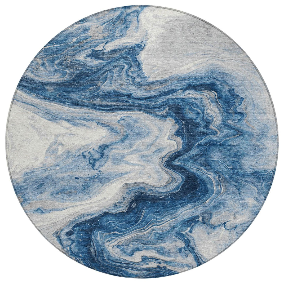 Addison Rugs Faeras Blue Washable Indoor-Outdoor Rug