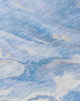 Faerel Blue Washable Indoor-Outdoor Rug