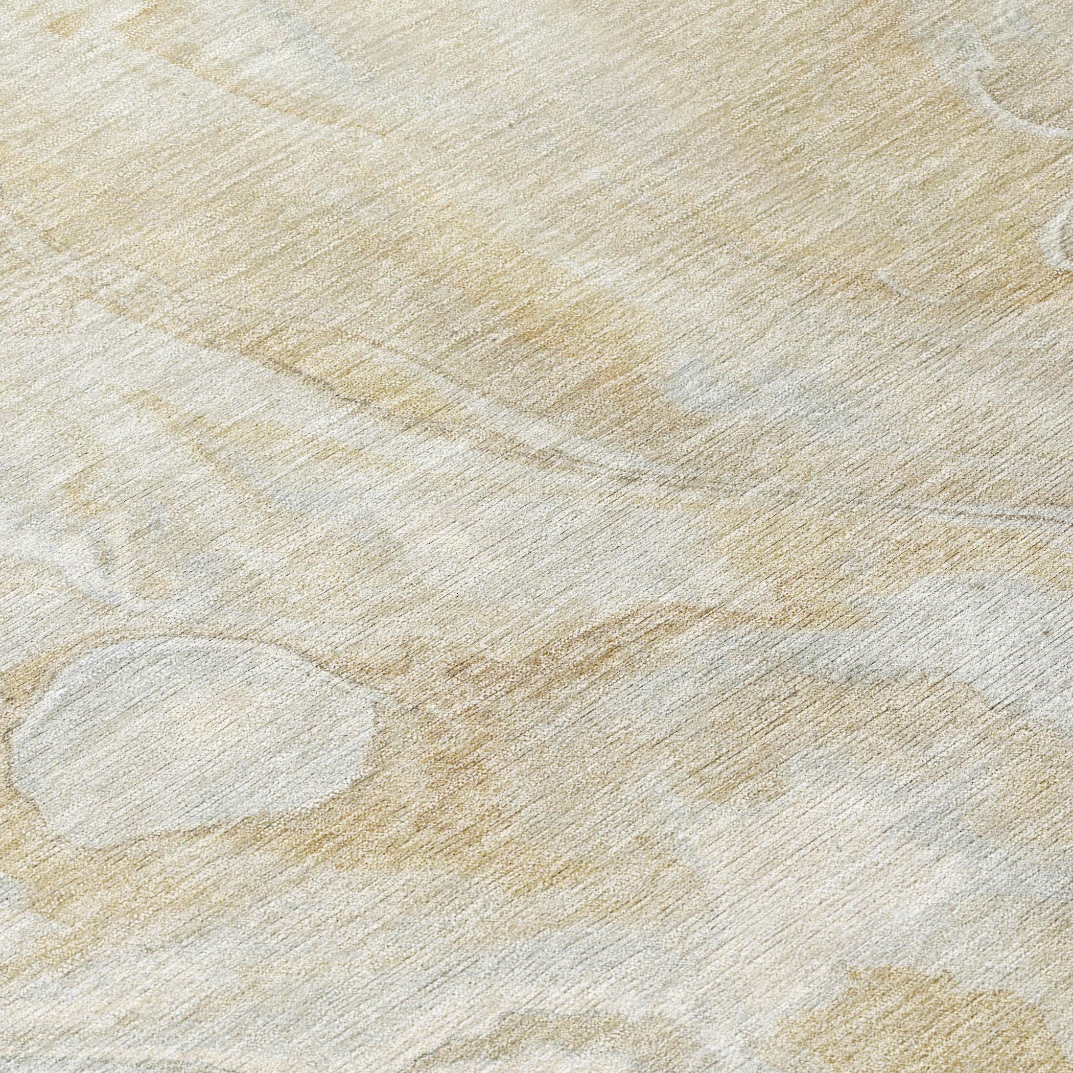 Faerel Brown Washable Indoor-Outdoor Rug