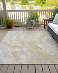 Faerel Brown Washable Indoor-Outdoor Rug