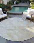 Faerel Brown Washable Indoor-Outdoor Rug