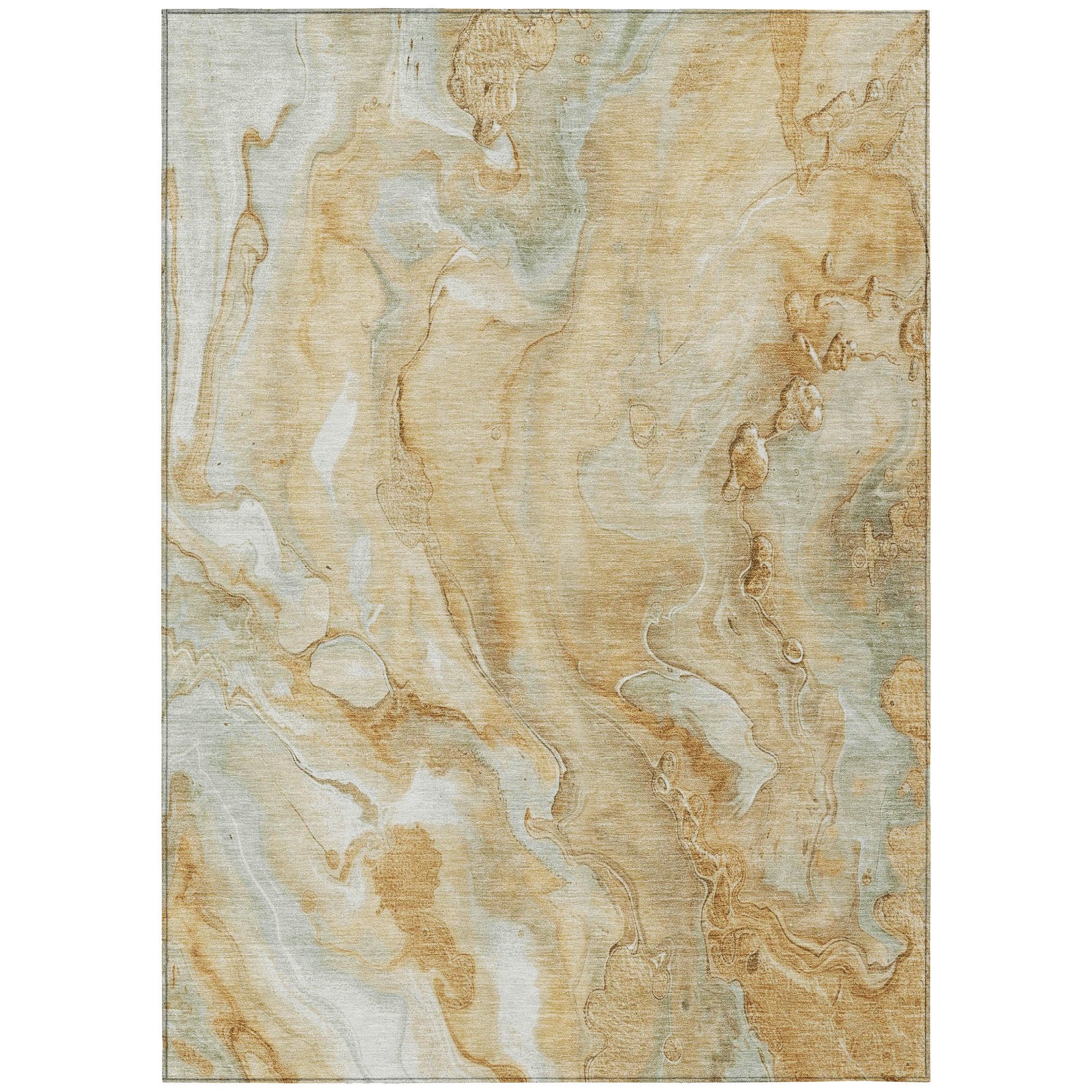 Addison Rugs Faerel Gold Washable Indoor-Outdoor Rug
