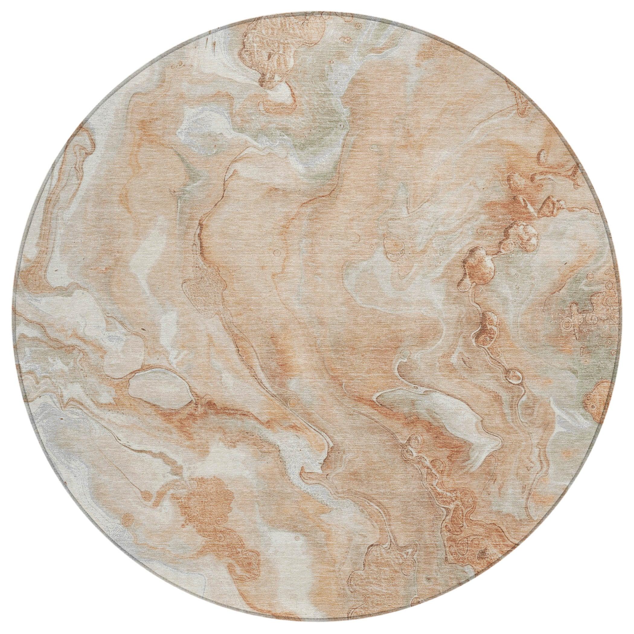 Addison Rugs Faerel Orange Washable Indoor-Outdoor Rug