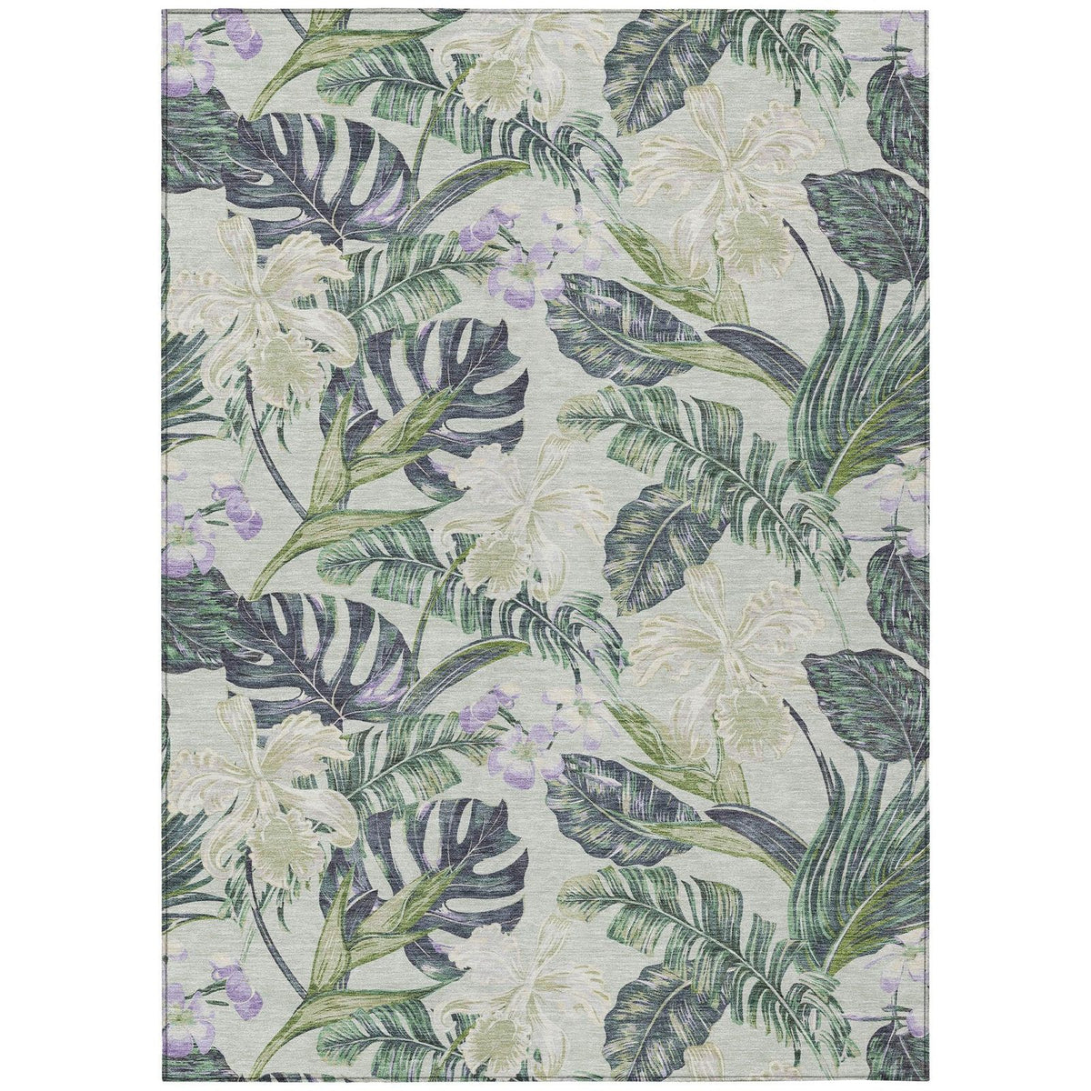 Addison Rugs Faereth Green Washable Indoor-Outdoor Rug