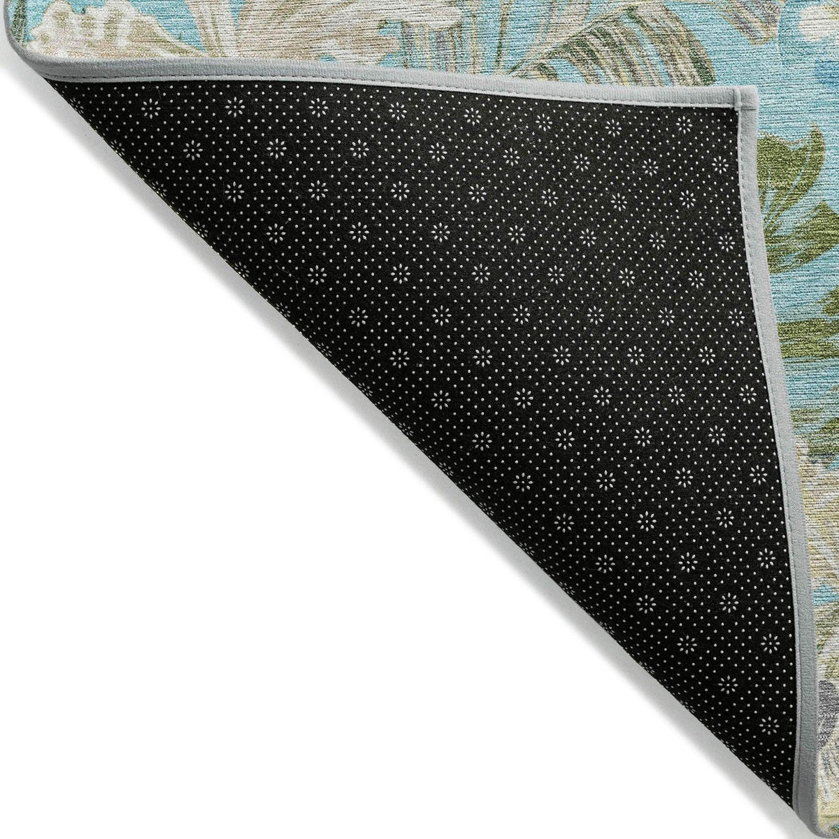 Addison Rugs Faereth Teal Washable Indoor-Outdoor Rug