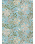 Addison Rugs Faereth Teal Washable Indoor-Outdoor Rug