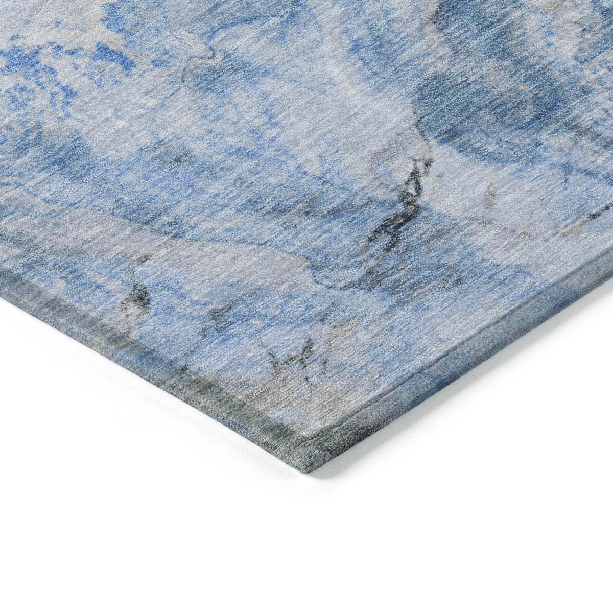 Addison Rugs Faeriel Blue Washable Indoor-Outdoor Rug