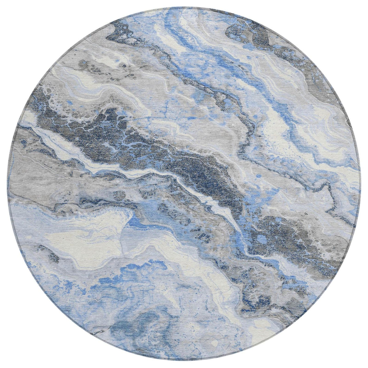 Addison Rugs Faeriel Blue Washable Indoor-Outdoor Rug