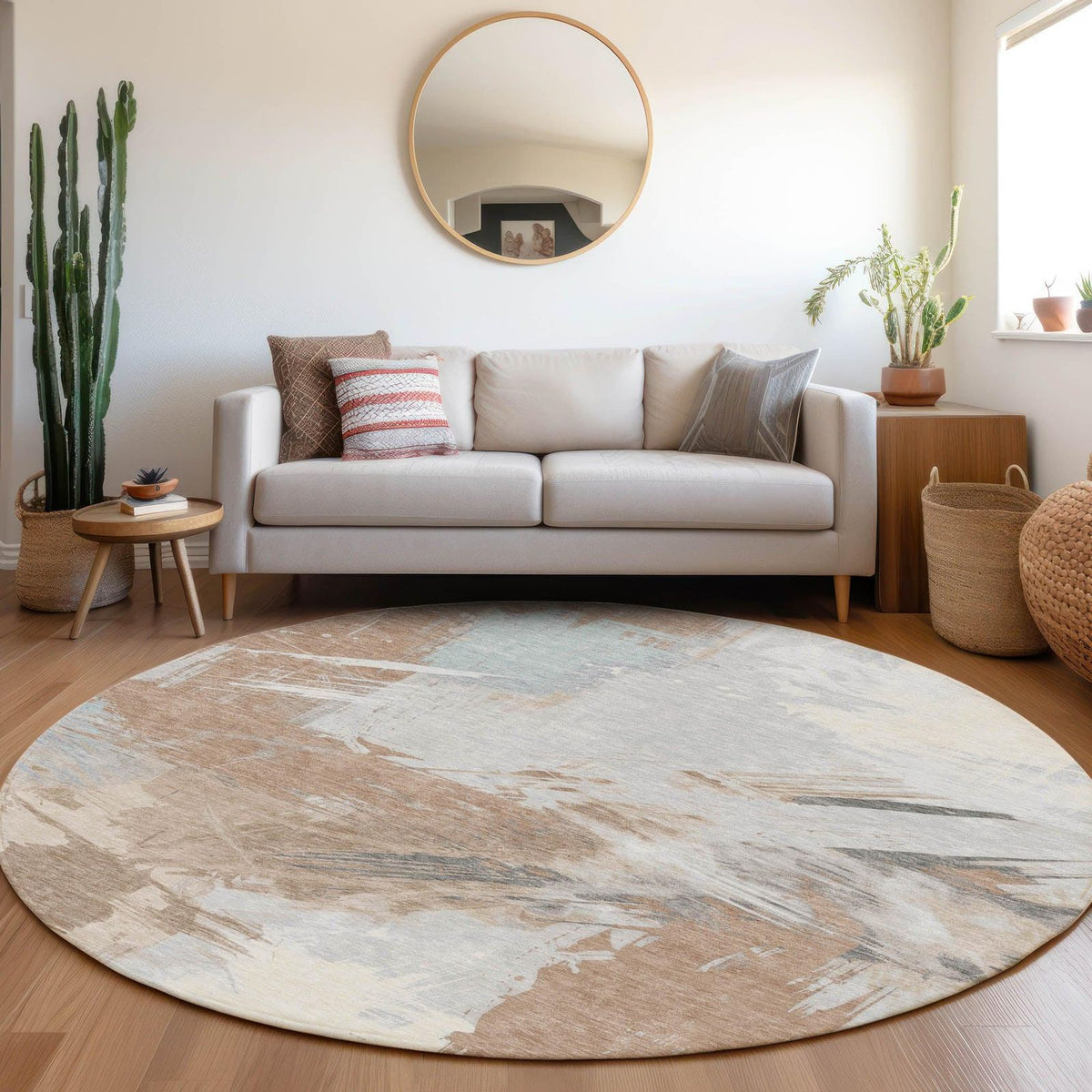 Addison Rugs Faerira Orange Washable Indoor-Outdoor Rug