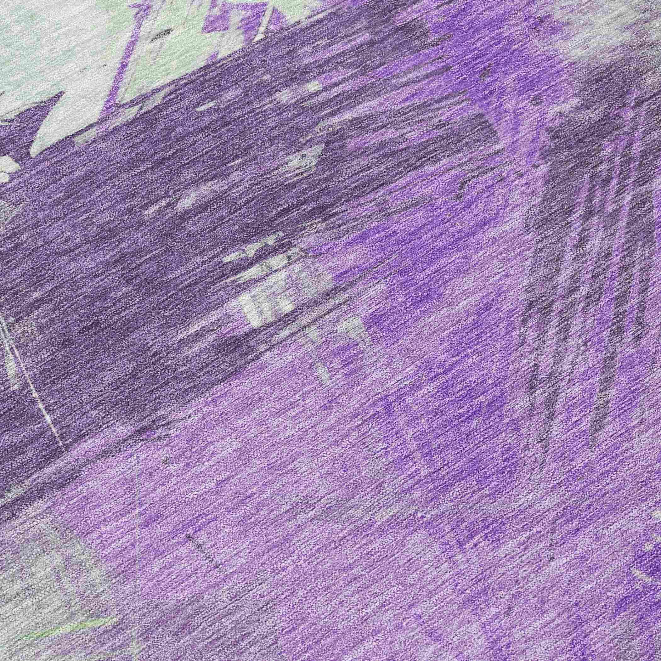 Addison Rugs Faerira Purple Washable Indoor-Outdoor Rug