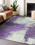 Addison Rugs Faerira Purple Washable Indoor-Outdoor Rug