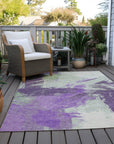 Addison Rugs Faerira Purple Washable Indoor-Outdoor Rug