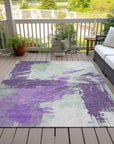Addison Rugs Faerira Purple Washable Indoor-Outdoor Rug