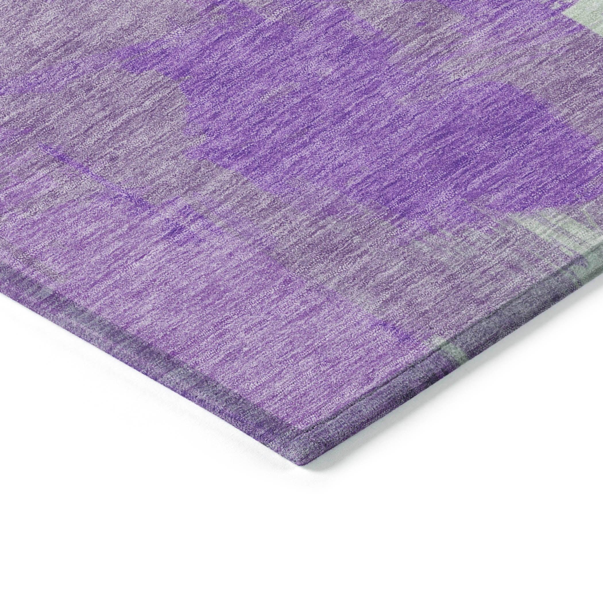 Addison Rugs Faerira Purple Washable Indoor-Outdoor Rug