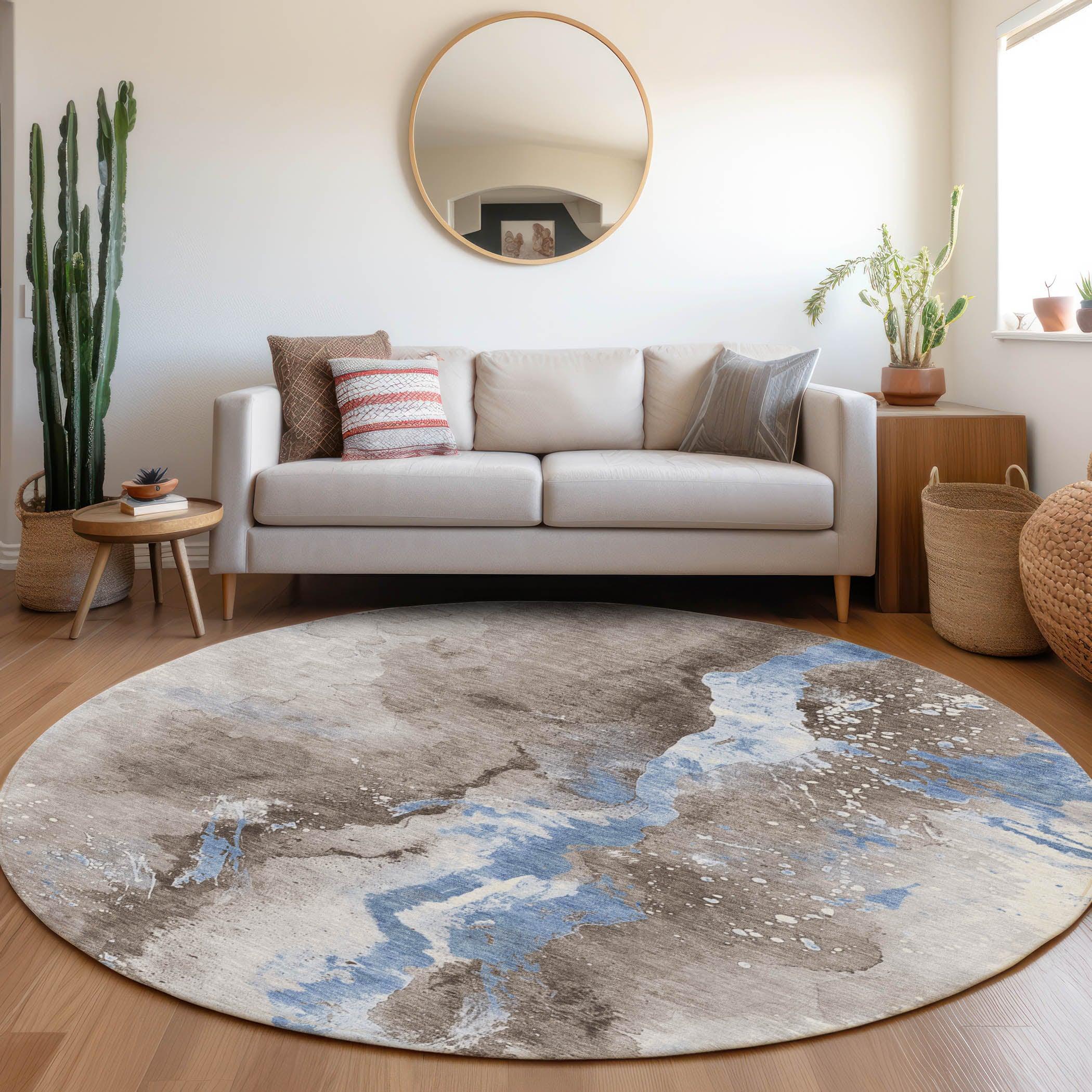Addison Rugs Faerius Brown Washable Indoor-Outdoor Rug