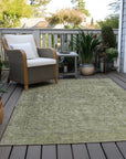 LOOMLAN Rugs Felissae Green Washable Indoor-Outdoor Rug