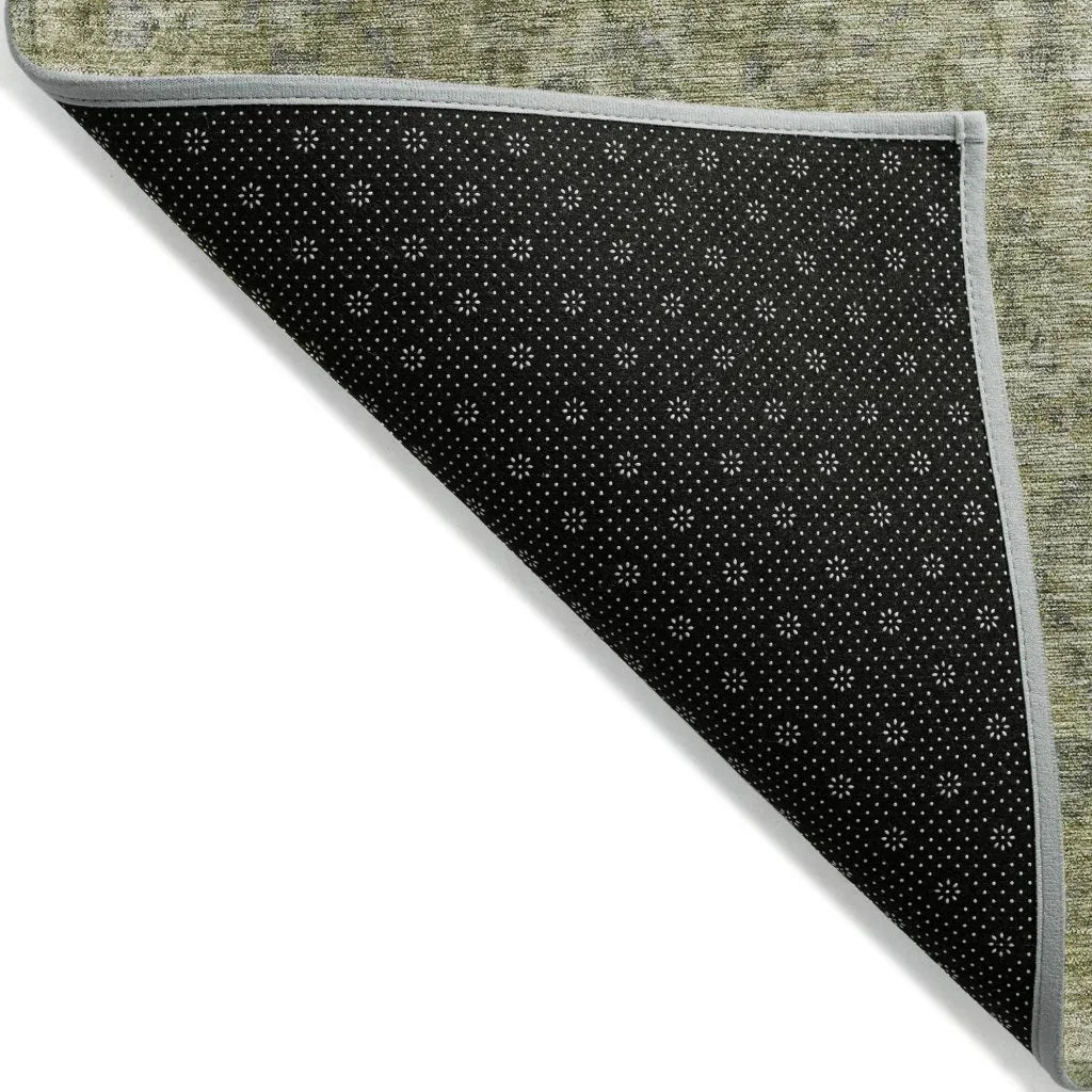 LOOMLAN Rugs Felissae Green Washable Indoor-Outdoor Rug