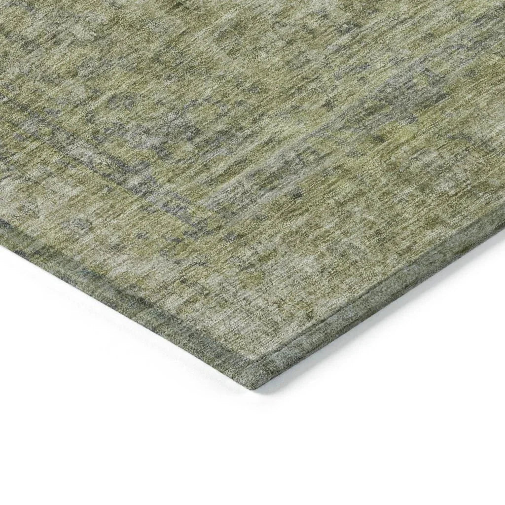 LOOMLAN Rugs Felissae Green Washable Indoor-Outdoor Rug