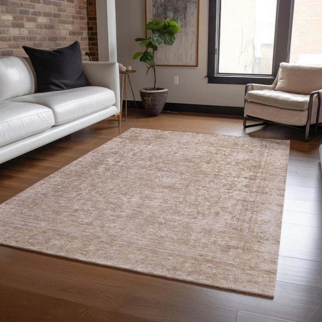 LOOMLAN Rugs Felissae Orange Washable Indoor-Outdoor Rug