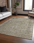 LOOMLAN Rugs Felissae Pewter Washable Indoor-Outdoor Rug