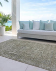 LOOMLAN Rugs Felissae Pewter Washable Indoor-Outdoor Rug