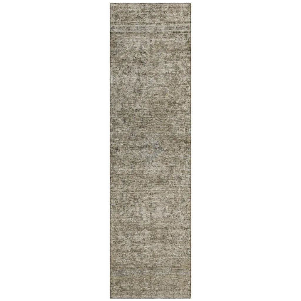 LOOMLAN Rugs Felissae Pewter Washable Indoor-Outdoor Rug