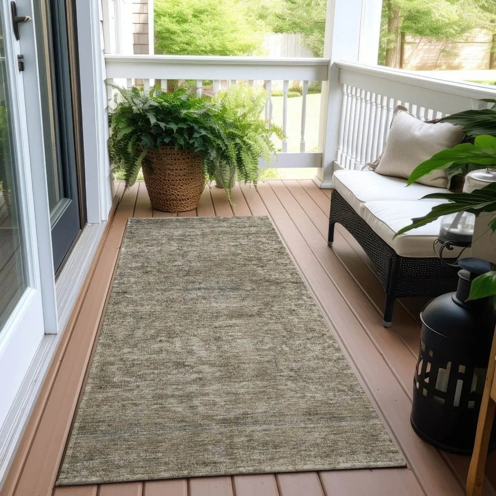 LOOMLAN Rugs Felissae Pewter Washable Indoor-Outdoor Rug