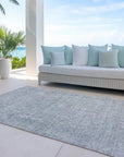LOOMLAN Rugs Felissae Silver Washable Indoor-Outdoor Rug