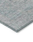 LOOMLAN Rugs Felissae Silver Washable Indoor-Outdoor Rug