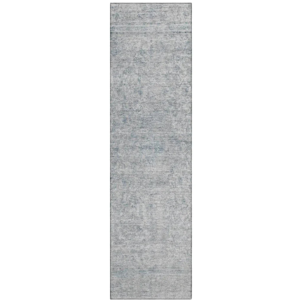 LOOMLAN Rugs Felissae Silver Washable Indoor-Outdoor Rug