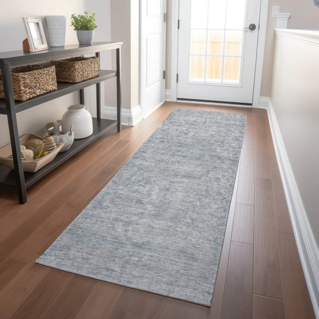 LOOMLAN Rugs Felissae Silver Washable Indoor-Outdoor Rug