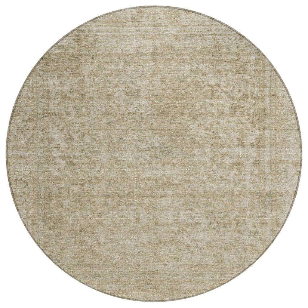 LOOMLAN Rugs Felissae Tan Washable Indoor-Outdoor Rug