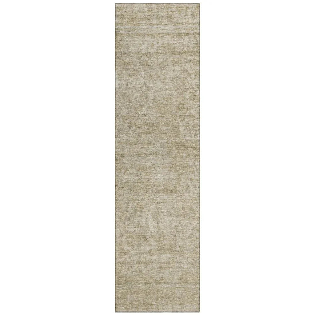 LOOMLAN Rugs Felissae Tan Washable Indoor-Outdoor Rug