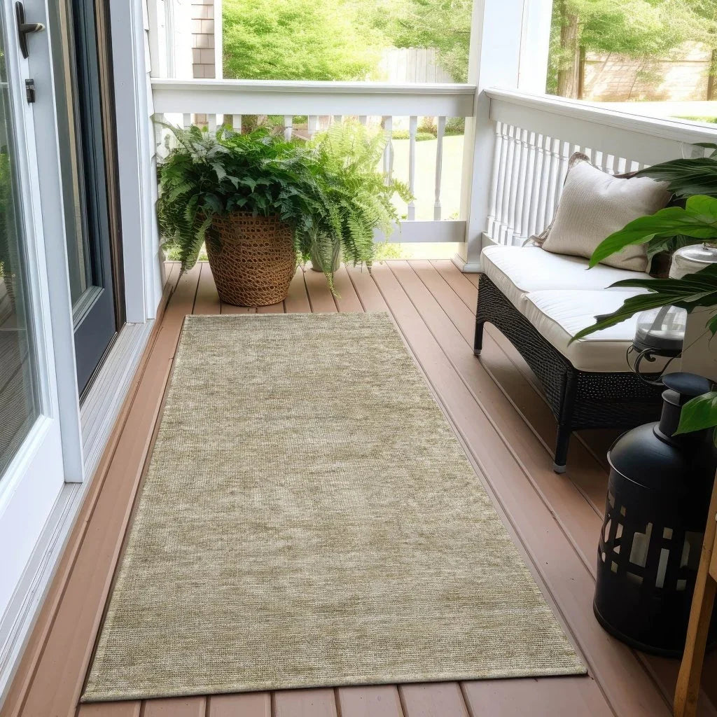 LOOMLAN Rugs Felissae Tan Washable Indoor-Outdoor Rug
