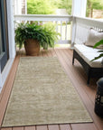 LOOMLAN Rugs Felissae Tan Washable Indoor-Outdoor Rug
