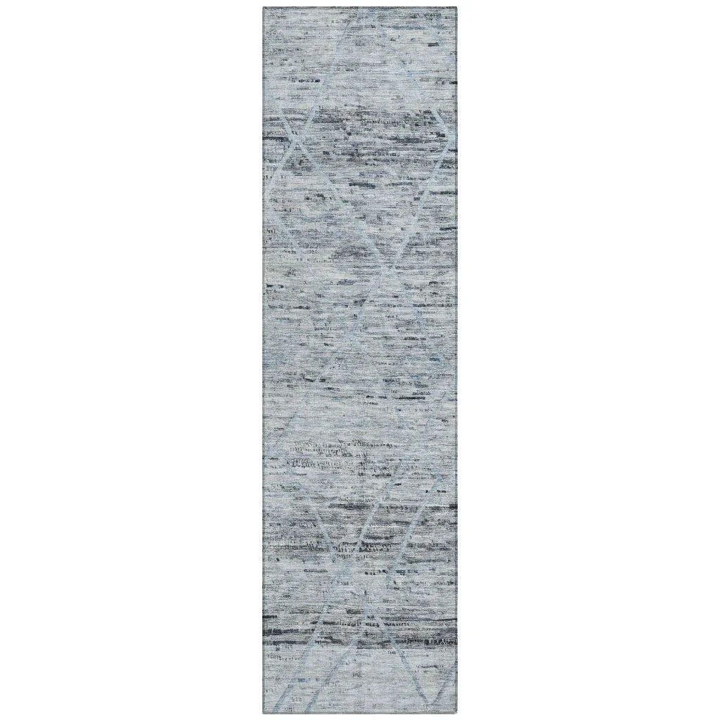 LOOMLAN Rugs Flamara Blue Washable Indoor-Outdoor Rug