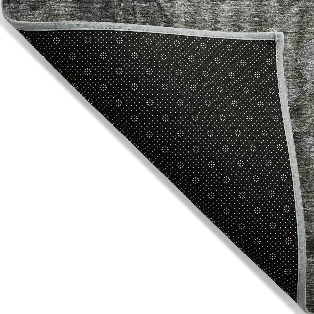 Addison Rugs Floral Grey Washable Indoor-Outdoor Rug