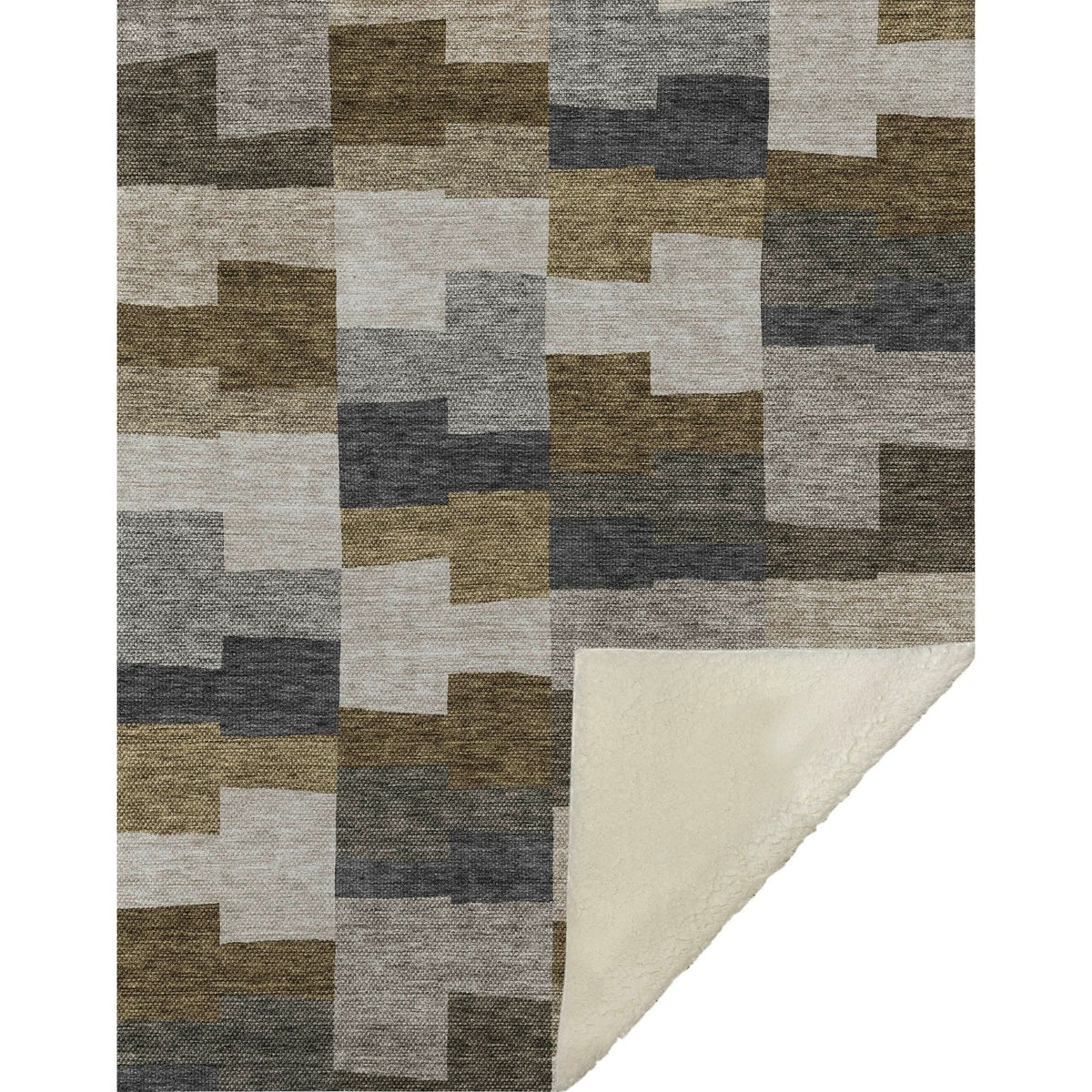 Addison Rugs Flowing Harmony Brown Washable Indoor-Outdoor Rug