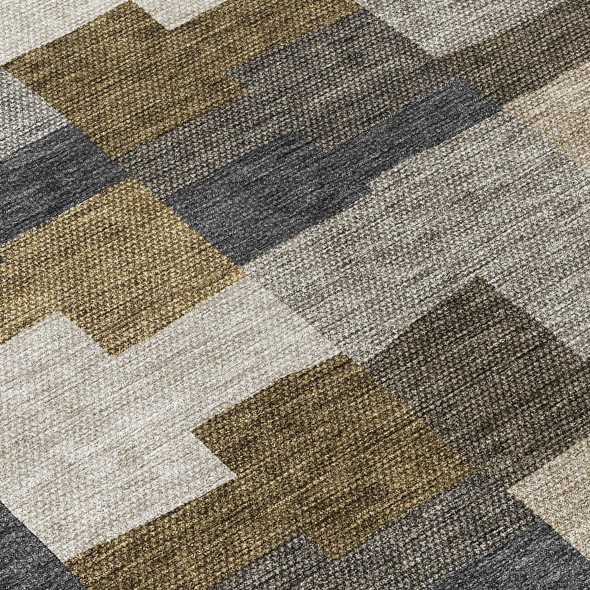 Addison Rugs Flowing Harmony Brown Washable Indoor-Outdoor Rug