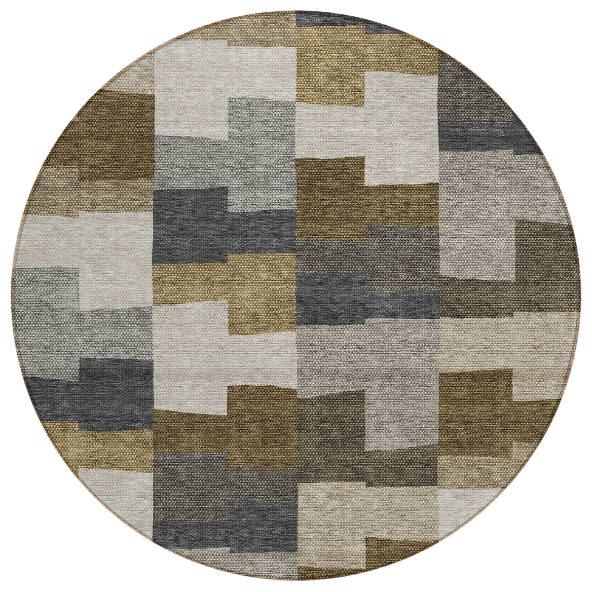 Addison Rugs Flowing Harmony Brown Washable Indoor-Outdoor Rug
