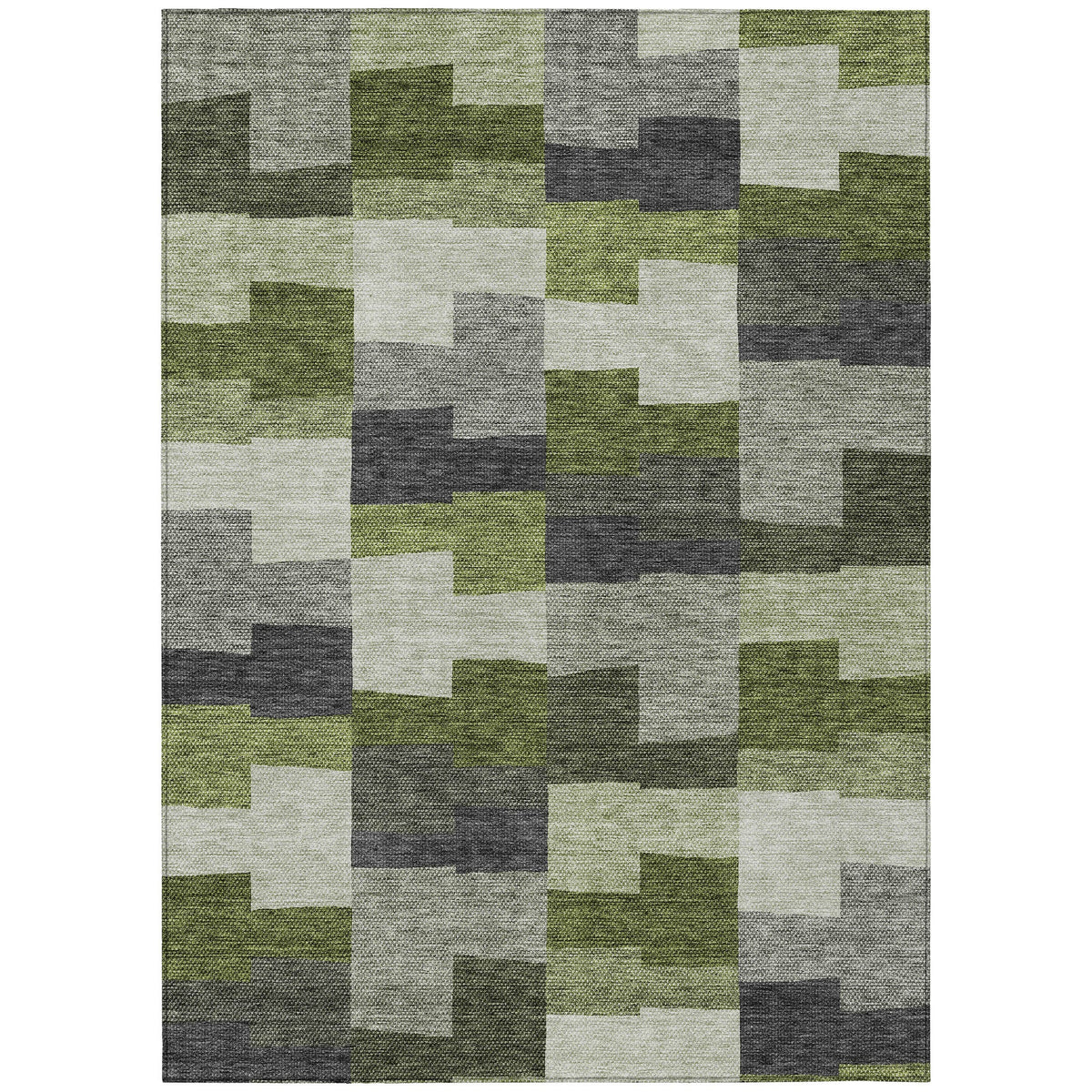 Addison Rugs Flowing Harmony Green Washable Indoor-Outdoor Rug