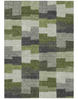 Addison Rugs Flowing Harmony Green Washable Indoor-Outdoor Rug