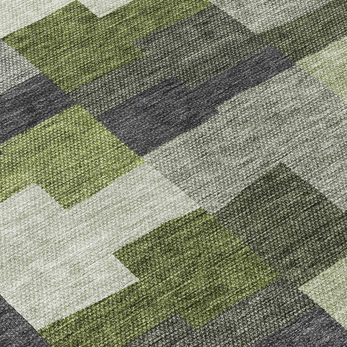 Addison Rugs Flowing Harmony Green Washable Indoor-Outdoor Rug