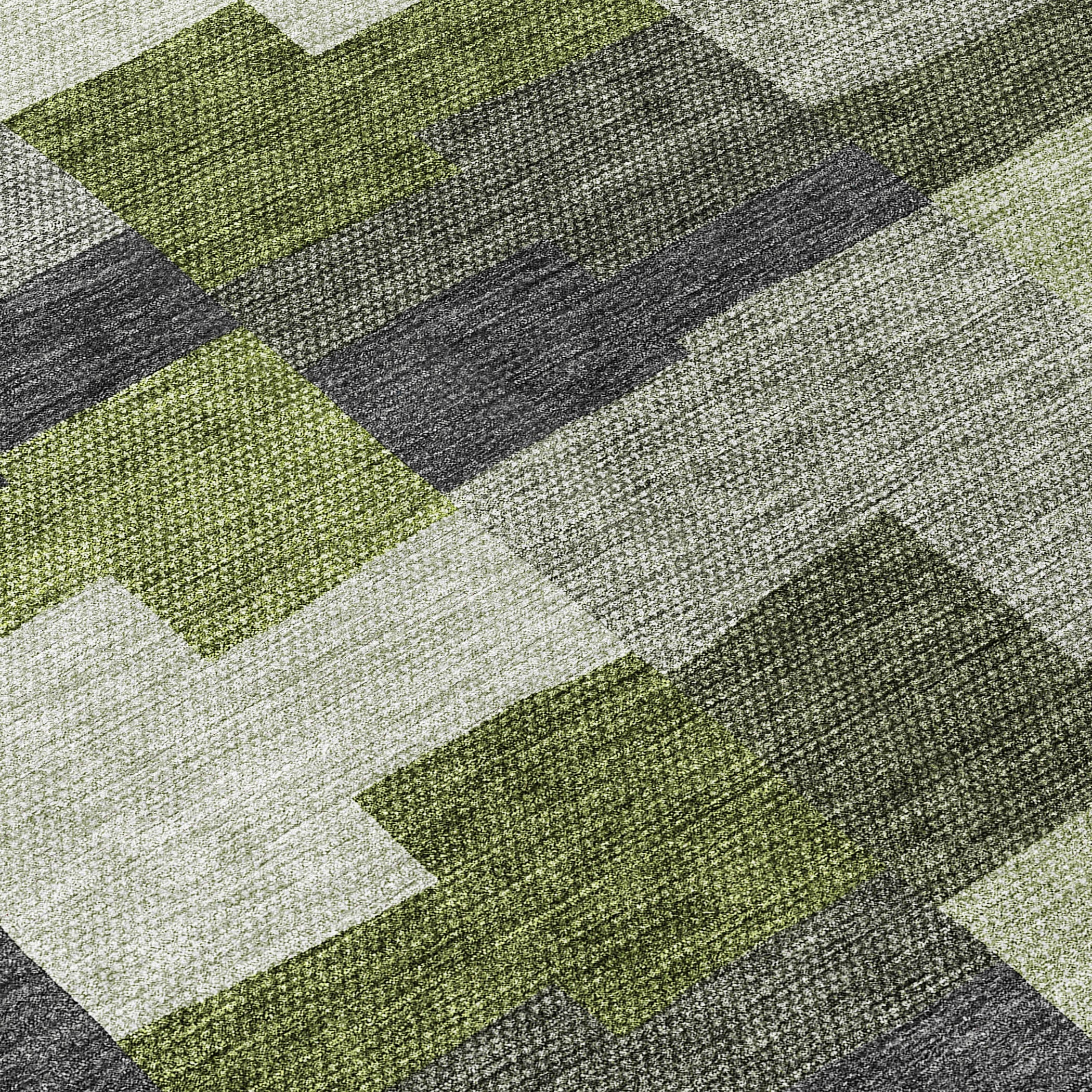 Addison Rugs Flowing Harmony Green Washable Indoor-Outdoor Rug
