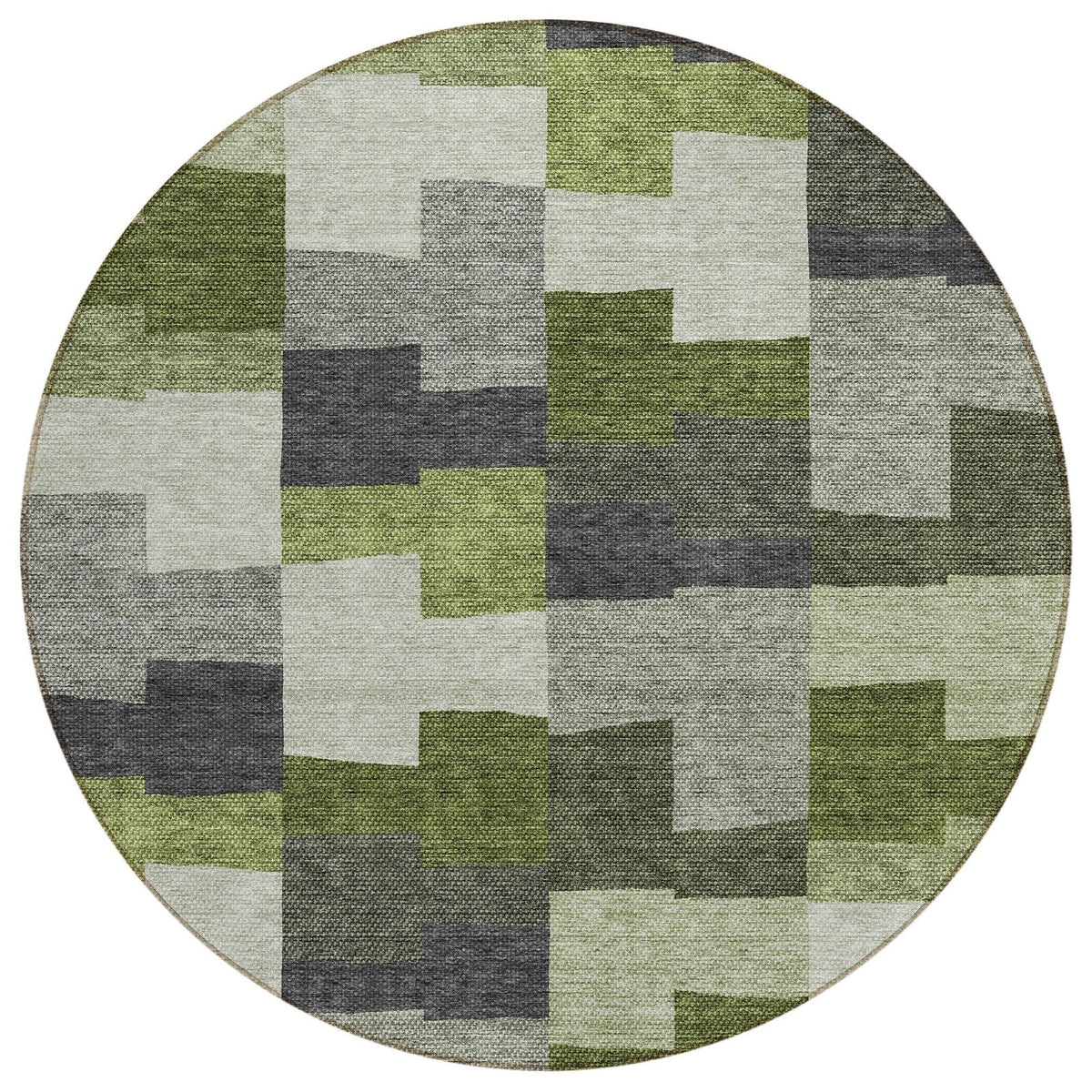 Addison Rugs Flowing Harmony Green Washable Indoor-Outdoor Rug